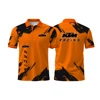 New Style Fashion Comfortable Breathable Buttons Polo Shirt KTM Logo 3D Printed Motorcycle Riding Short Sleeved Sport Shirt 1