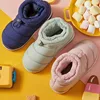 Winter Kids Children Boys Girls Winter Slippers Solid Non-slip Home Indoors Shoes Warm Child Baby Bedroom Shoes Slippers 1