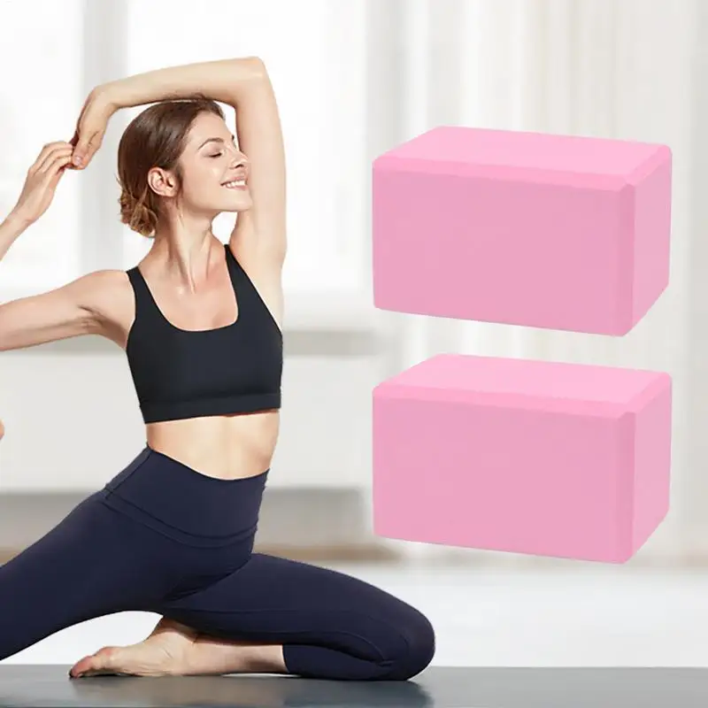 Mini Exercise Blocks Set Of 2 2-Pack - High Density EVA Foam Exercise Blocks For Stretching ...