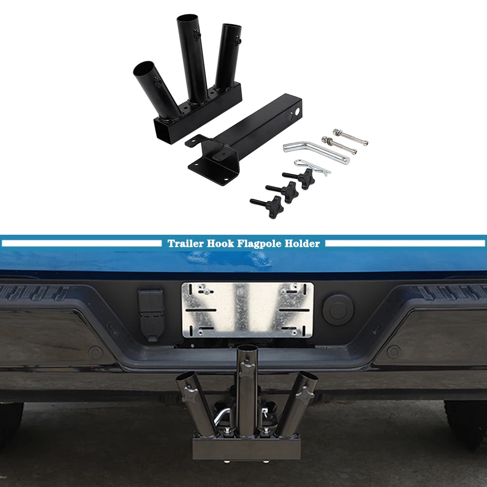 

Крючок для прицепа, держатель для Jeep Wrangler TJ JK JL Gladiator JT 1997-2023, Черные Аксессуары для внешней части автомобиля