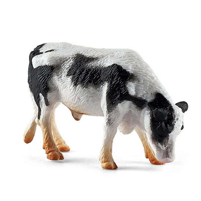 12pcs Mini Farm Animal Figurines Realistic Farm Animal Figures Toys Plastic Farm Barn Animals Playset Set for Toddlers 4