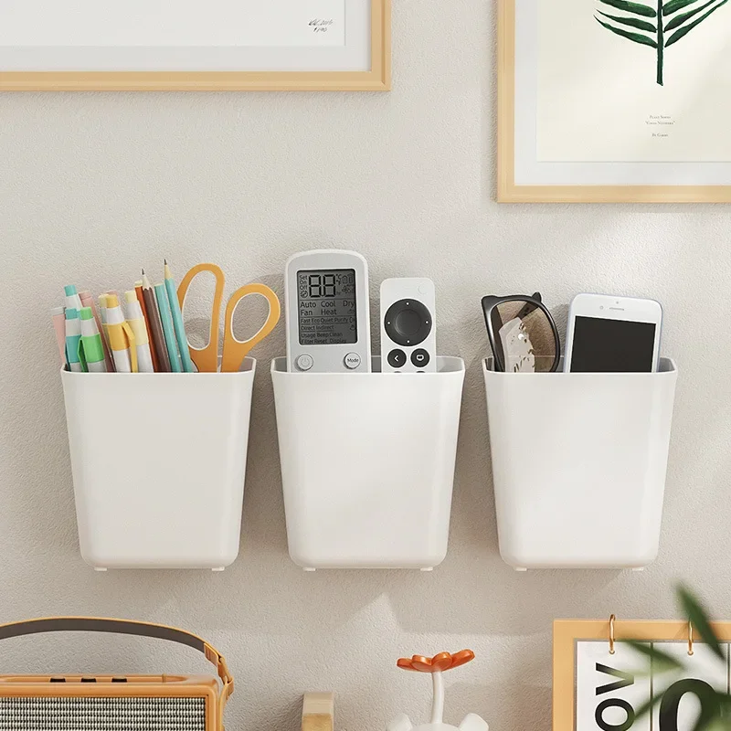 Multifunctional Cabinet Door Storage Box Kitchen Wall-mounted Adhesive Storage Rack Under Sink Drawer Shelf Bathroom Organizer