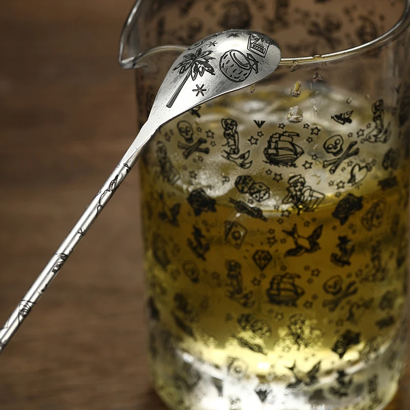 Cocktail Spoon Tattoo Stainless Steel 30cm