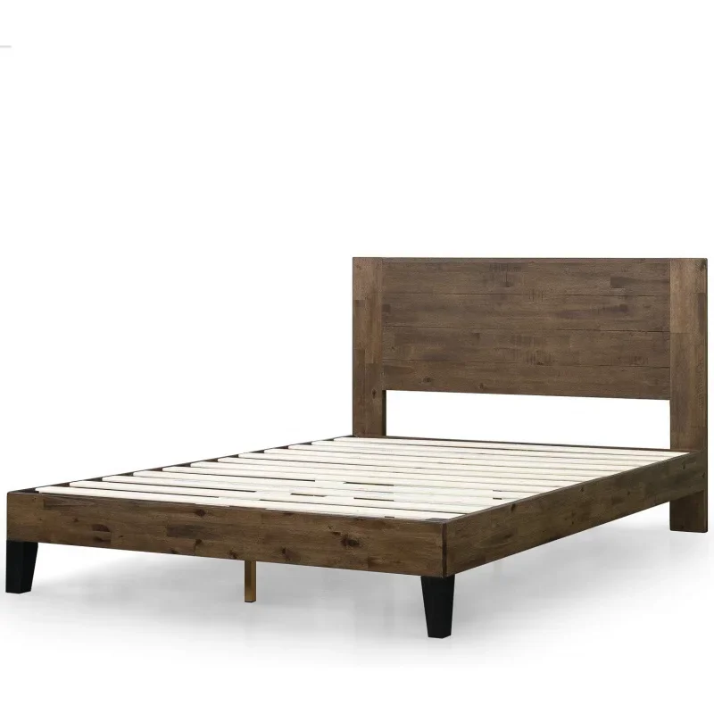 ZINUS Tonja Wood Platform Bed Frame with Headboard /Foundation with Wooden Slat Support / No Box Spring Needed / Easy
