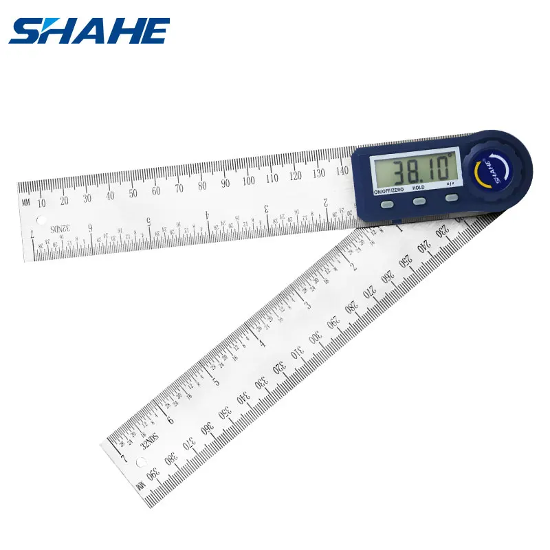 

Shahe 0-200 mm 7'' Digital Protractor Angle Ruler Electron Goniometer Protractor Inclinometer Angle Meter Measuring Tools