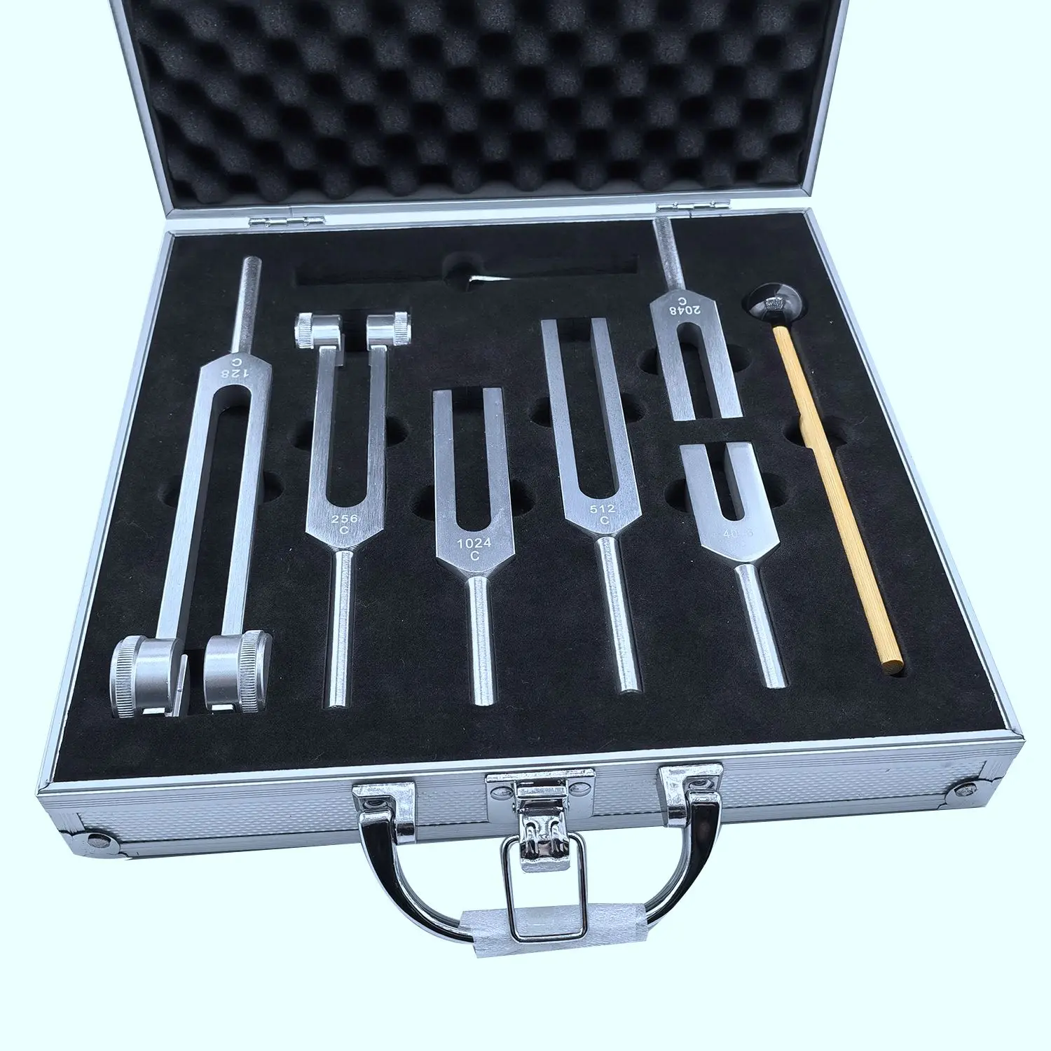 128Hz 256Hz 512Hz 1024Hz 2048Hz 4096Hz Healing Chakra Tuning Fork Hammer Tool for Sound Healing Therapy 3