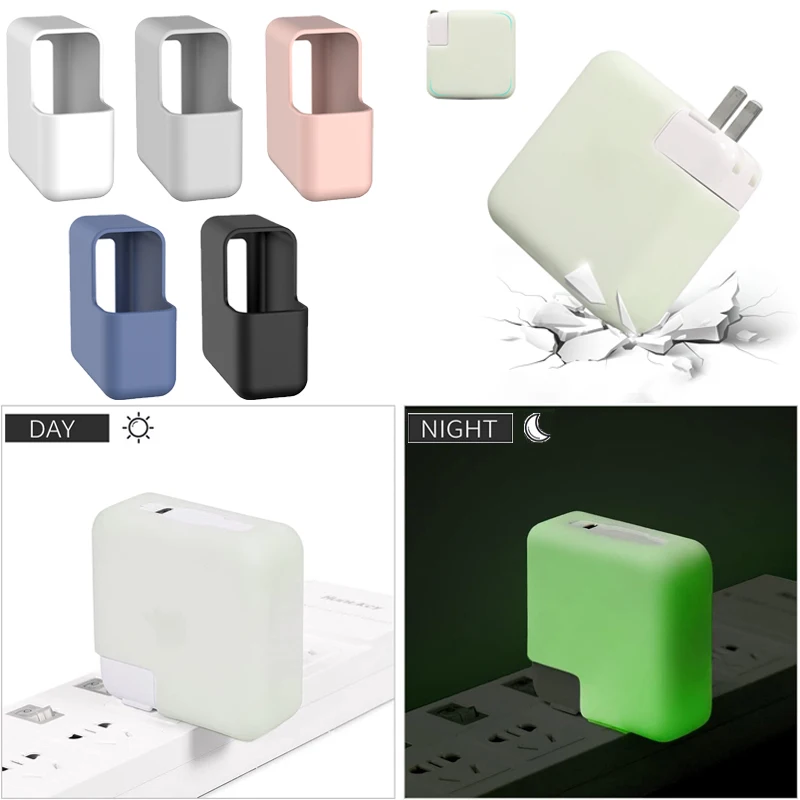 Capa Protetora de Carregador de Silicone Líquido para Adaptador de Macbook Power Air 13 m1 Pro 14 16 Manga à Prova de Poeira Resistente a Arranhões