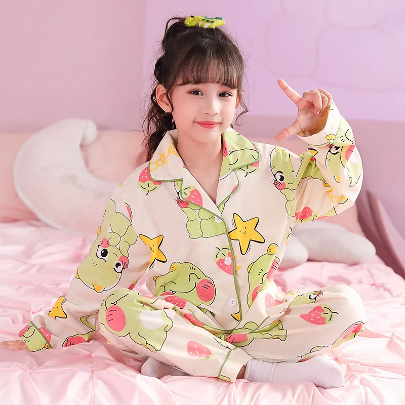 Pijama Sanrio Kawaii infantil, roupas de algodão, cardigã com decote em v,  minha melodia, Kuromi, roupas de anime para meninas, primavera e outono -  AliExpress
