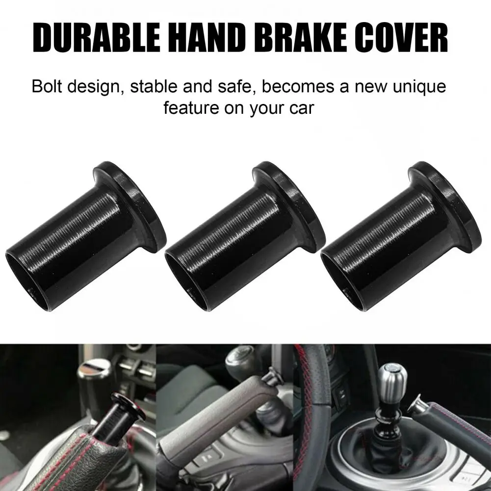 Car Hand Brake Accessory Corrosion-resistant Hand Brake Cover Aluminum Alloy Car Cover Universal Suv Auto Handbrake handbrake switch cover