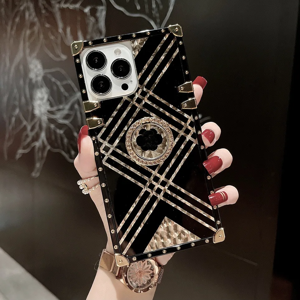 Luxury Gold Phone Case With Ring For Xiaomi Redmi Note Series_voghion.com