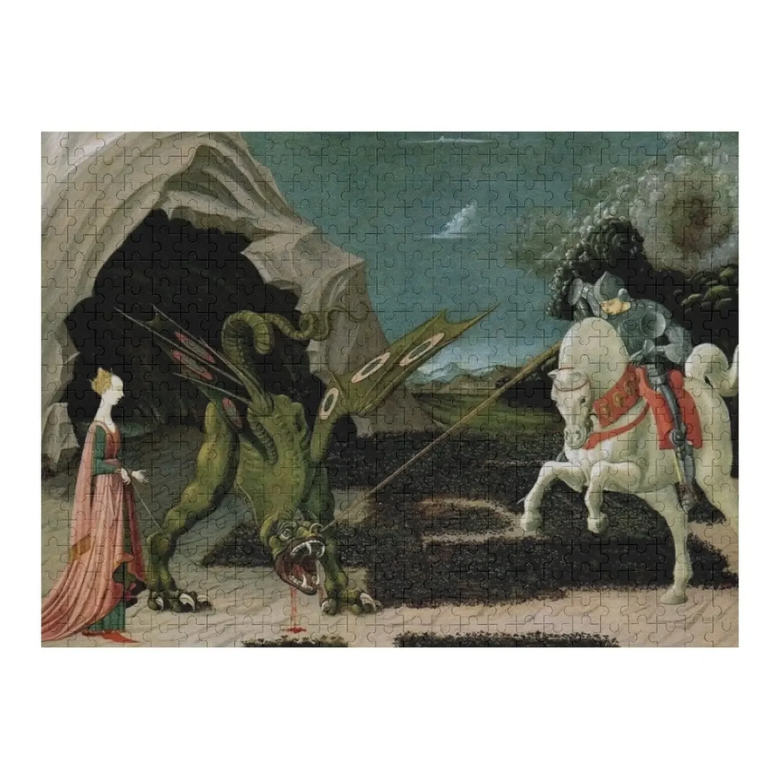 Saint George and the Dragon, Uccello Jigsaw Puzzle Photo Custom With Photo Customized Kids Gift Children Puzzle