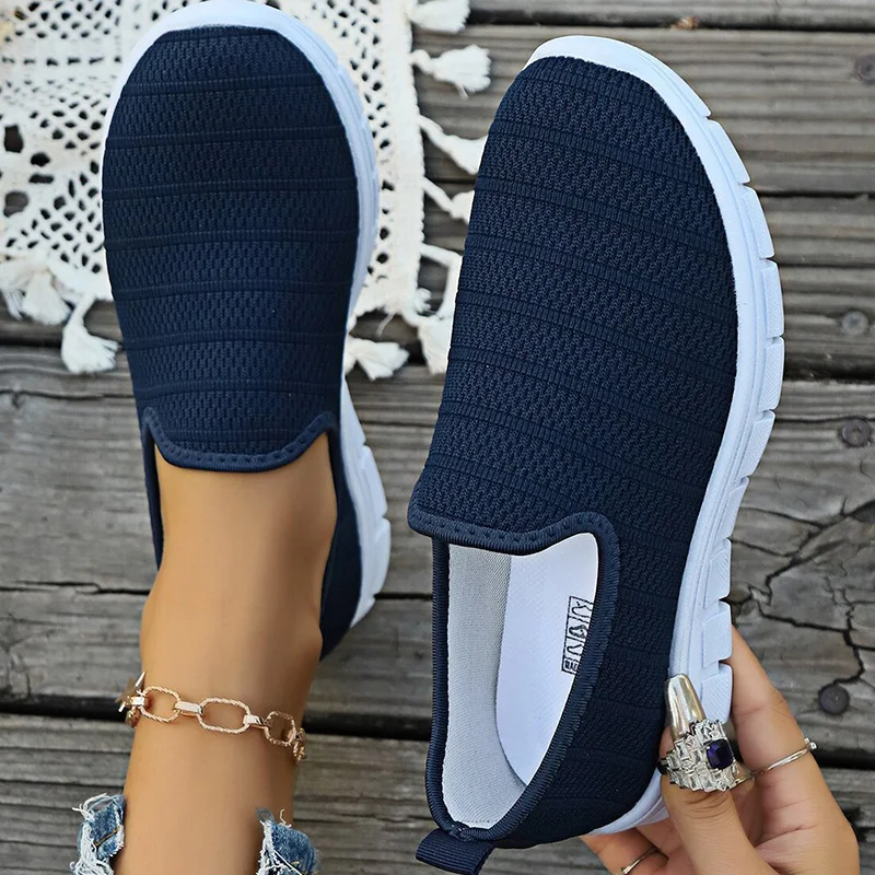 Women's Sneaker Slip On White Shoes For Woman Sneakers Lightweight Sports Shoes Women Autumn Casual Vulcanize Footwear Female