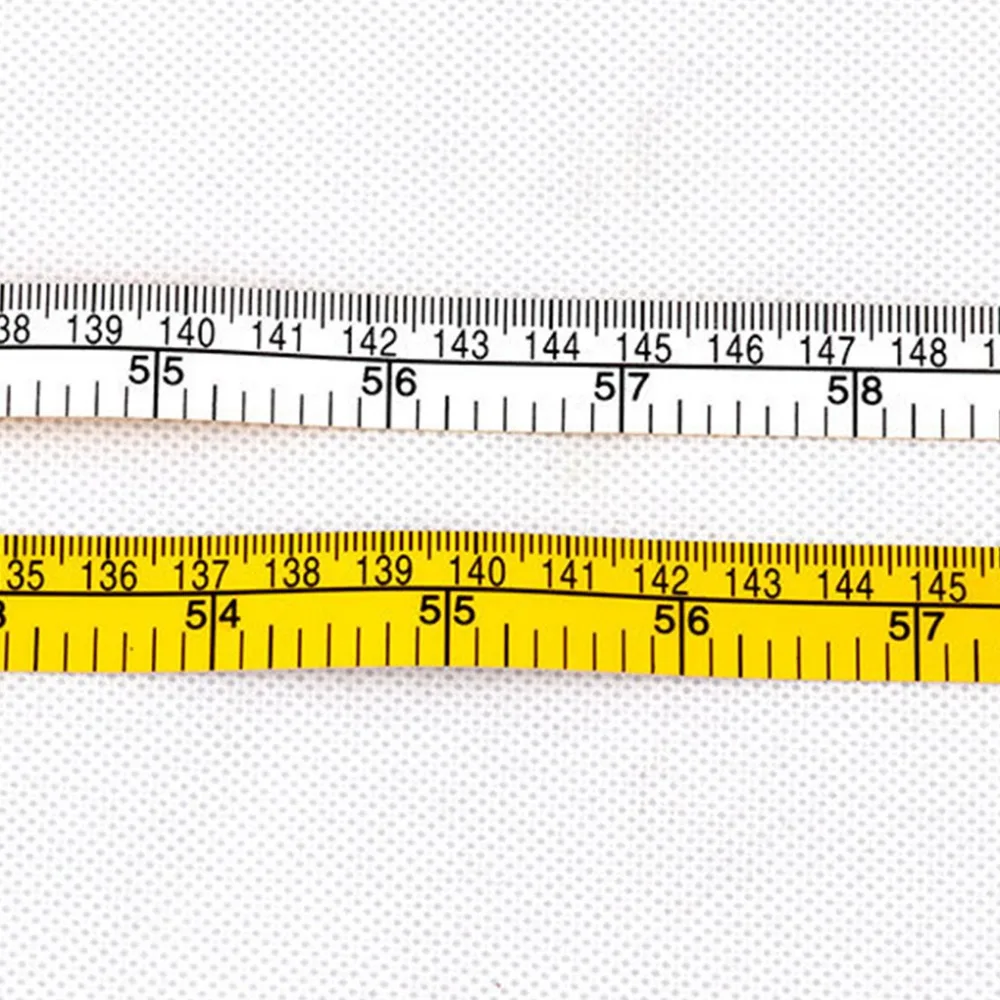 New 1PC 150cm/60inch Body Measuring Ruler Sewing Tailor-Tape Measure Mini Soft Flat Ruler Centimeter Meter Sewing Measuring Tape