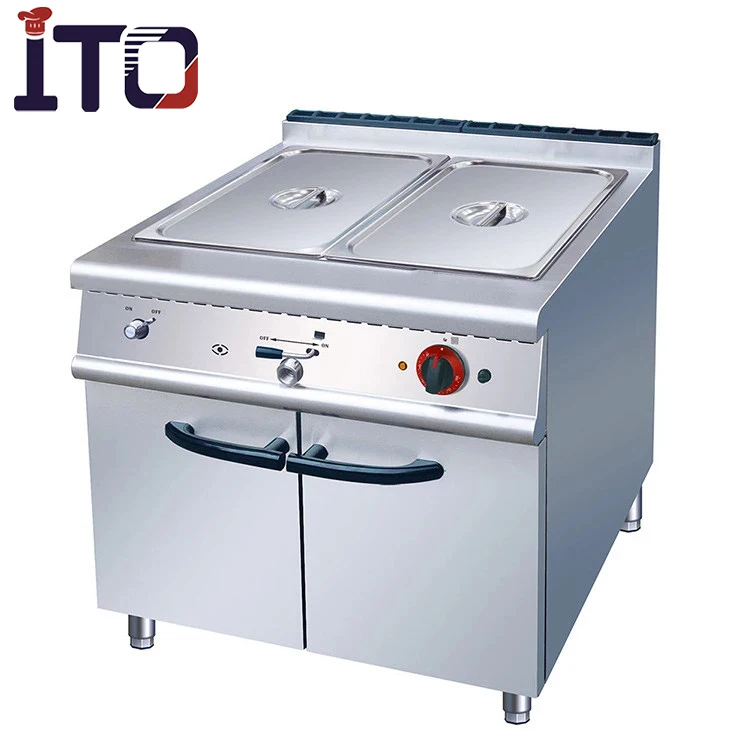 

GF708 Free Standing 2-Tank 2-Basket Professional Kitchen Equipment Gas Deep Fryer with Cabinet