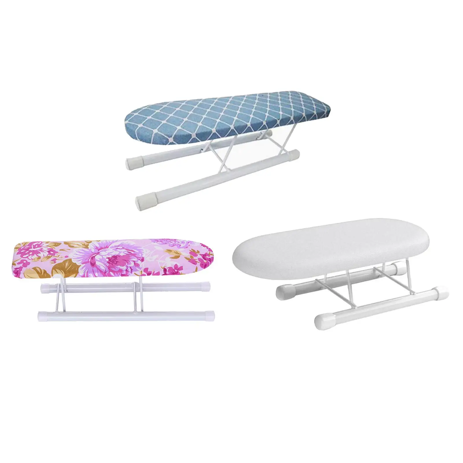 Mini Ironing Board Foldable Legs Non Slip Feet, Cuffs Collars Ironing Countertop Board for Apartment Travel Home