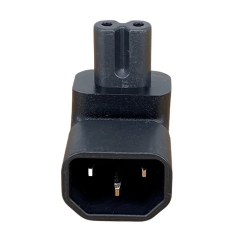 90 Degree Right Angled IEC angle IEC320 IEC 320 C14 Socket to C7 AC Power Plug Adapter connector Set UL Approved