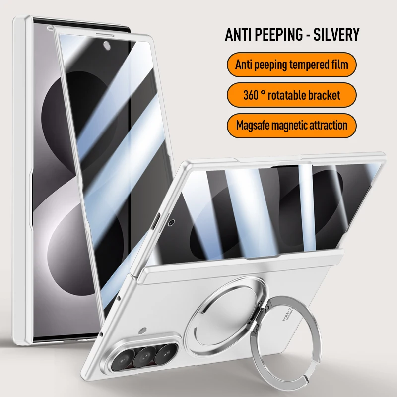 Premium All-in-One Case with Rotating Stand and Screen Protector - Smooth Finish
