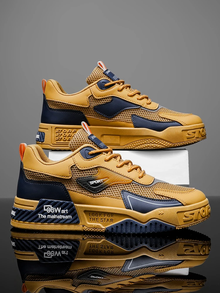 Atmungsaktive Skateschuhe. Modische Freizeitsportschuhe für Herren, Outdoor-Straßenschuhe, trendige und vielseitige Herrenschuhe, geeignet.