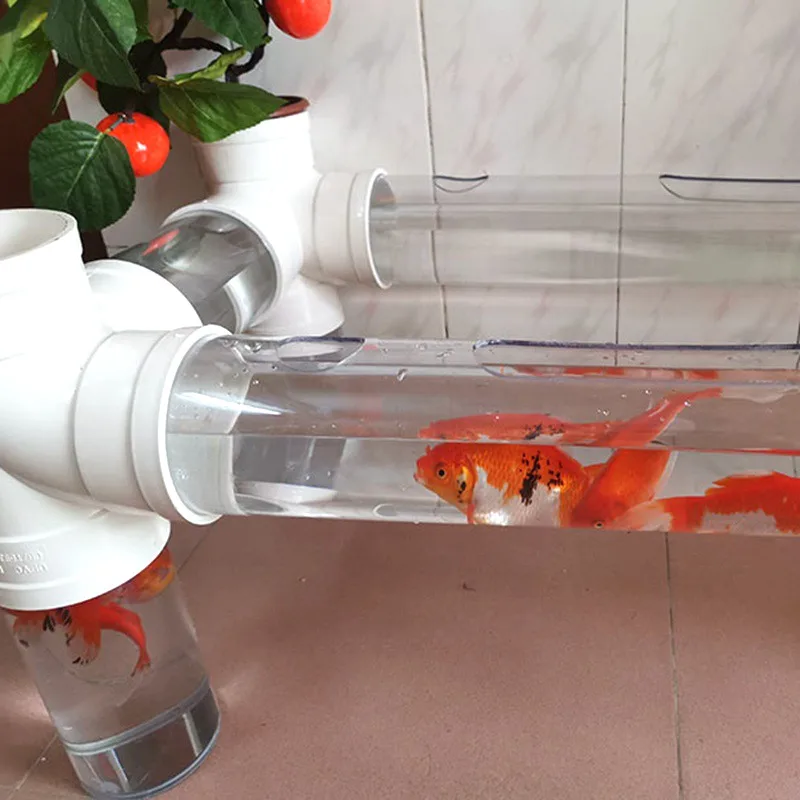 110 160mm Plexiglass Pipe Aquarium Fish Tank DIY Accessories
