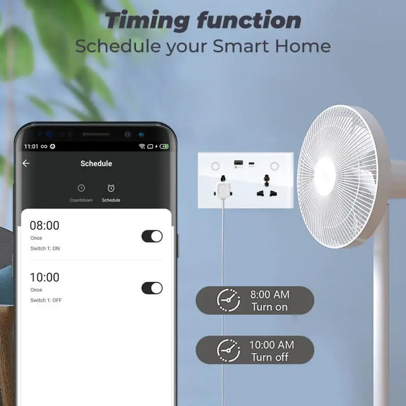 

1/2 шт., умная розетка с поддержкой Alexa и Home Assistant