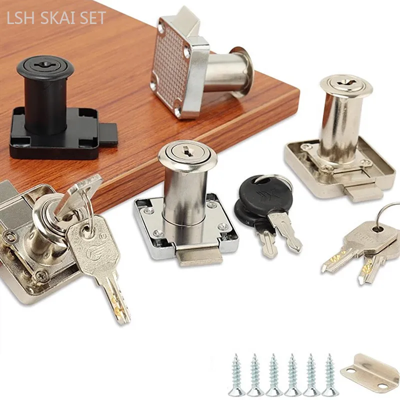 1pc Zinc Alloy Cam Drawer Lock For Kitchen Cabinet Door Office Locker Vending Machine Mailbox Furniture Hardware