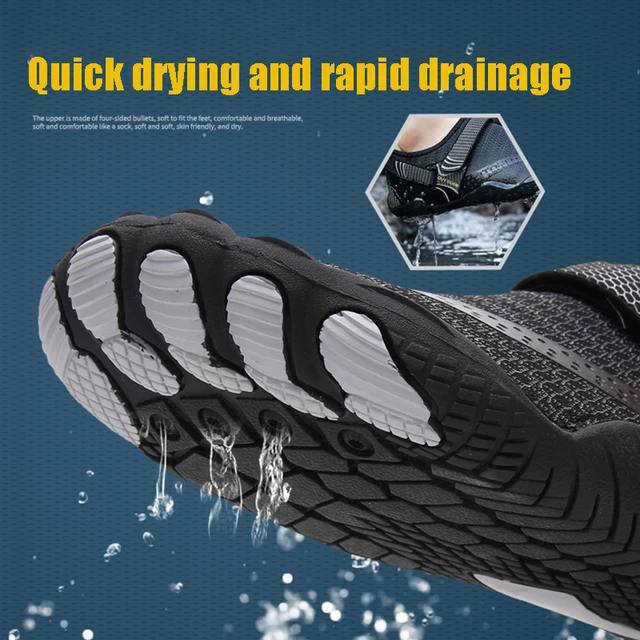 Wading Shoes Man Water Sneakers Swimming Beach Quick-Dry Wading Footwear Outdoor Upstream Shoes Breathable Barefoot Sandals 6