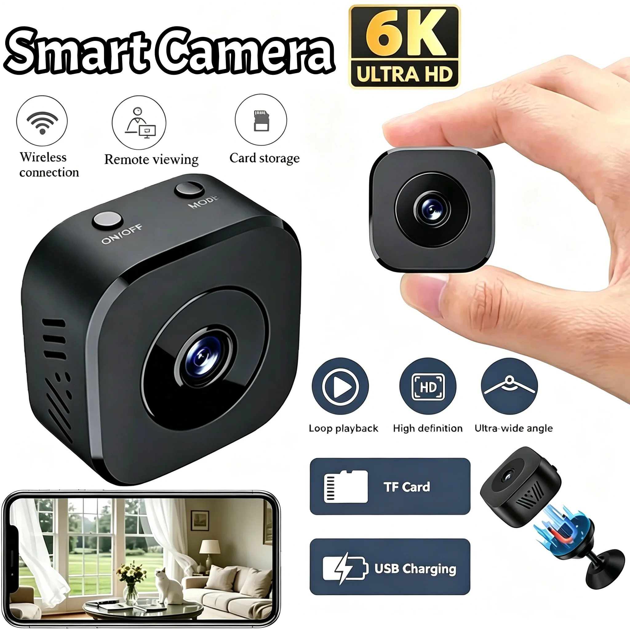 Mini Security Camera 4K Full HD WiFi Surveillance With 2 Way Audio Motion Detection Infrared Night Vision Security Camera 2026 2