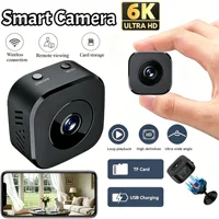 Caméra de sécurité miniature Lenovo 4K Full HD WiFi avec audio bidirectionnel, détection de mouvement, vision nocturne infrarouge 2
