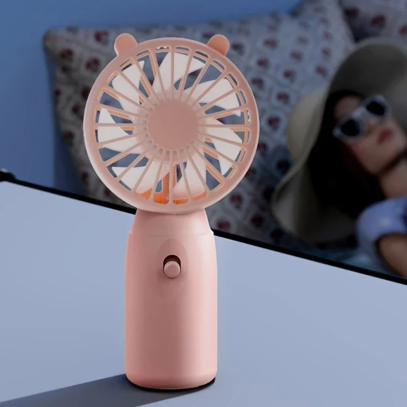휴대용 휴대용 팬 미니 냉각 팬 음소거 디자인 AA 배터리 음소거로 구동