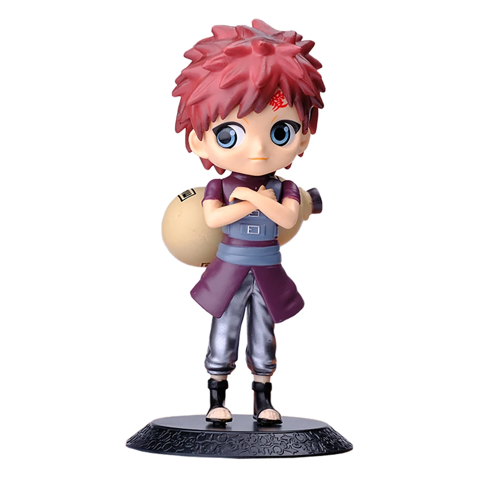 Kawaii Anime Naruto Collectible PVC Figures - Uzumaki, Kakashi, Gaara & Sasuke