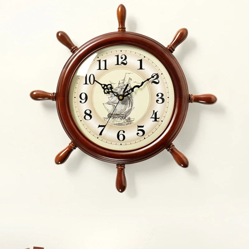 

Modern Wood Wall Clock Bedroom Quartz European Creative Silent Wall Clock Luxury Relojes De Pared Home Decorating Items YY50WC