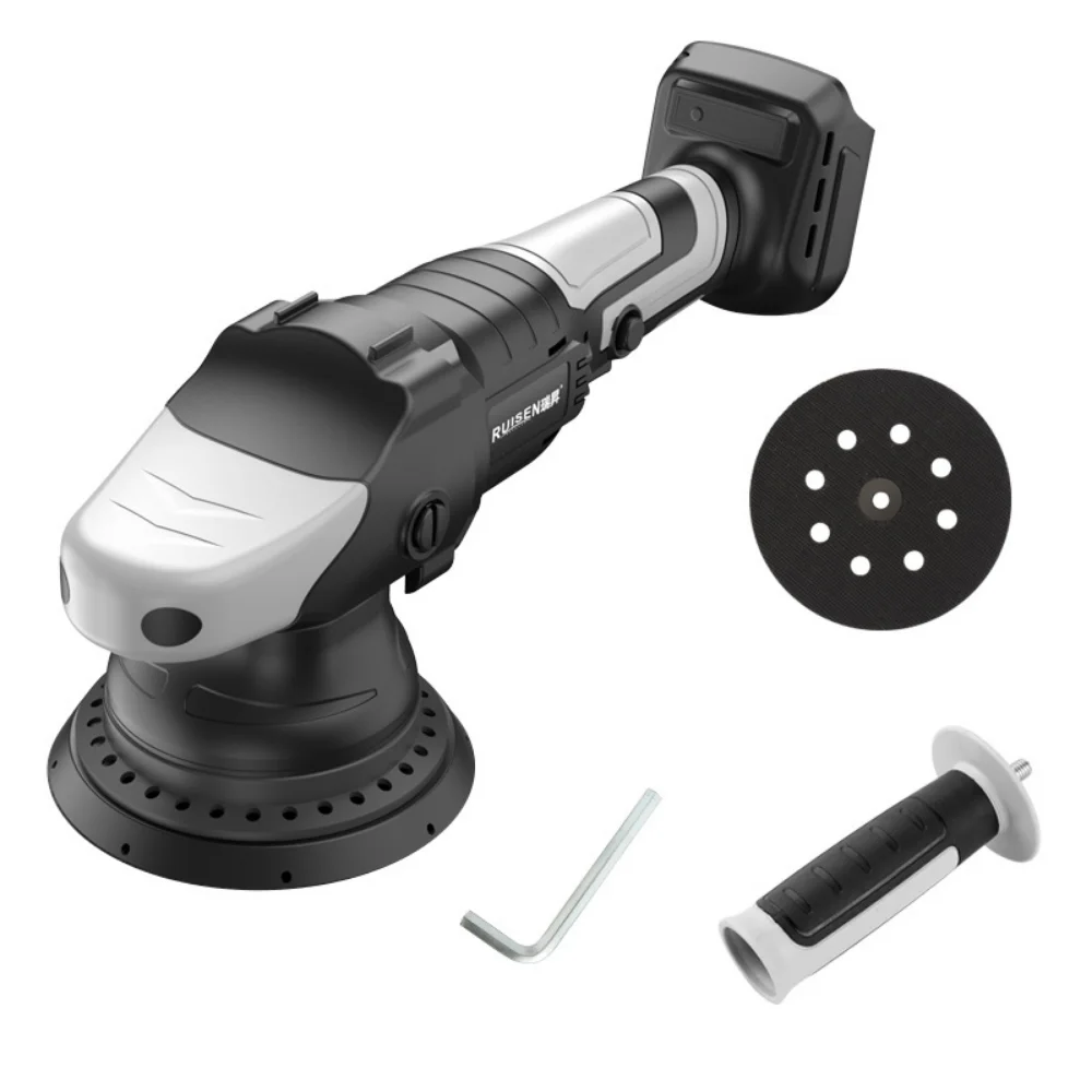 Cordless Car Polisher Electric Wireless Auto Beauty Polishing Machine Noiseless 3 Speeds Adjustable Car Waxing Cleaning Kit