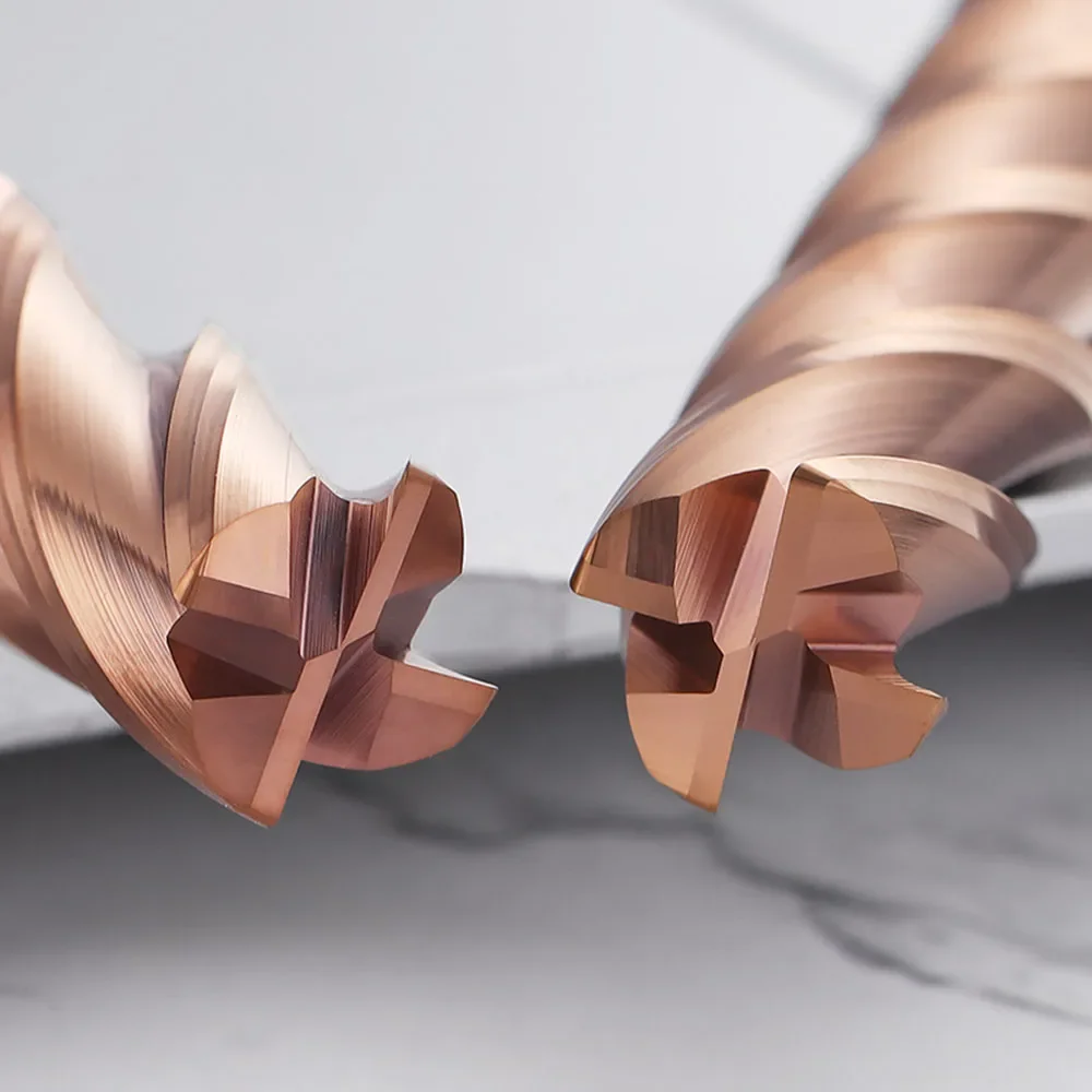 Hrc55 Fresa A Raggio D'Angolo Fresa In Acciaio Al Carburo Di Tungsteno Utensile Per Fresa Cnc 4 Scanalature Cutter Deg R0.2 R0.5 R1 Router In Metallo