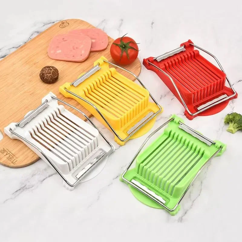Food Slicer Stainless Steel 10 Wire Lunch Meat Slicer Multipurpose Food Slicer Lunch Meat Cutter Hams Spam Cheese Kitchen Gadgets