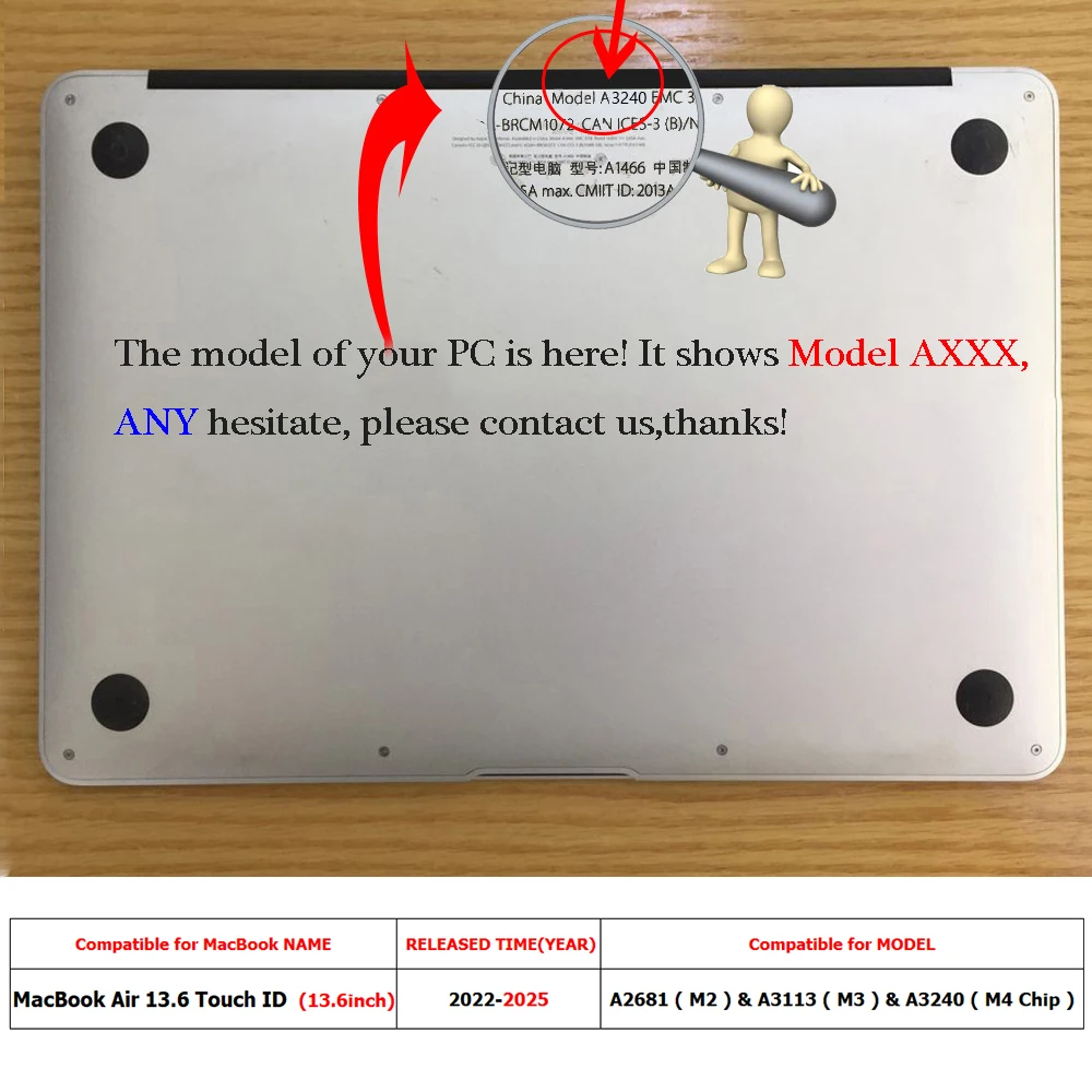 Vetro Temperato Glas.tR Per MacBook Air 13" (M4 2025/M3 2024/M2 2022) - Copertura Totale, Anti-graffio 9H - Foto 3