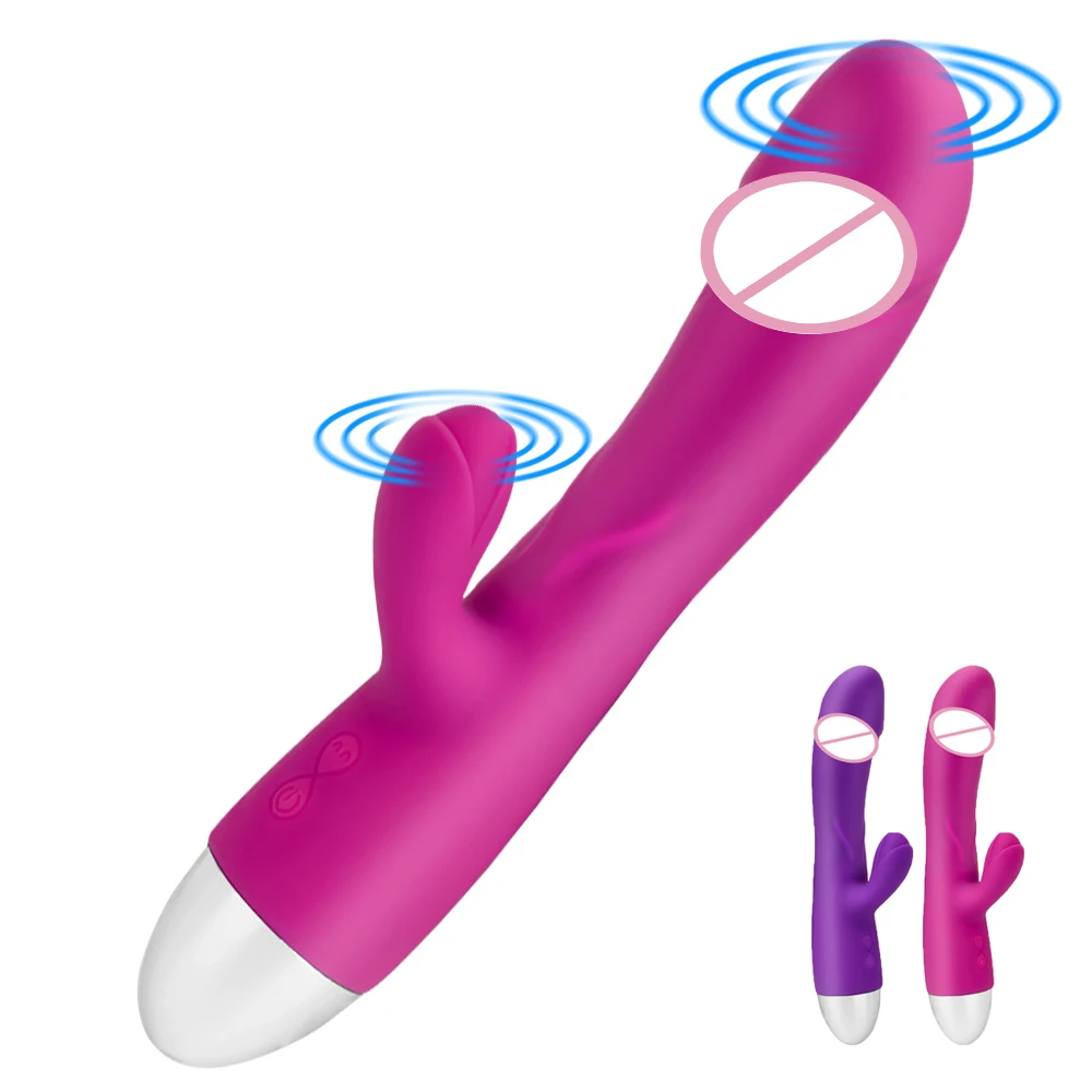 

Dual Vibration Dildo Rabbit Vibrator G Spot Massager Vaginal Clitoris Stimulator Sex Toys for Woman Female Masturbation