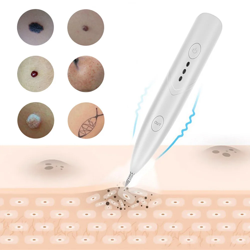 Mini Laser Plasma Pen Portable Freckle Removal Machine Skin Face Wart Tag Remover Tool Household Black Dots Tattoo Remove Device
