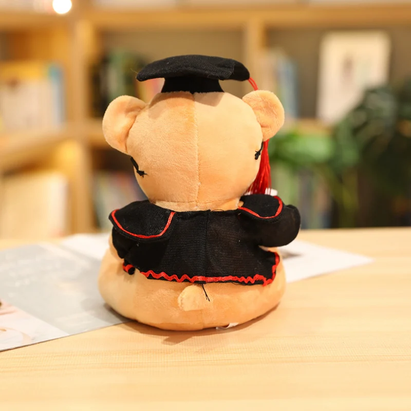 닥터 베어 인형 봉제 장난감, 부드러운 사랑스러운 동물 인형, 움켜쥐는 인형, 소녀 소년 졸업 봉제 장난감