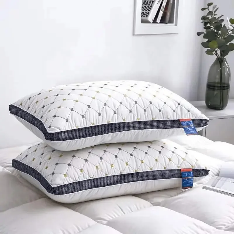 Hotel's Same Feather Cotton Pillow Core Three-dimensional Neck Pillow For Sleeping Bedroom Dormitory Hotel Applicable 1pc neck pillow sleep pillow