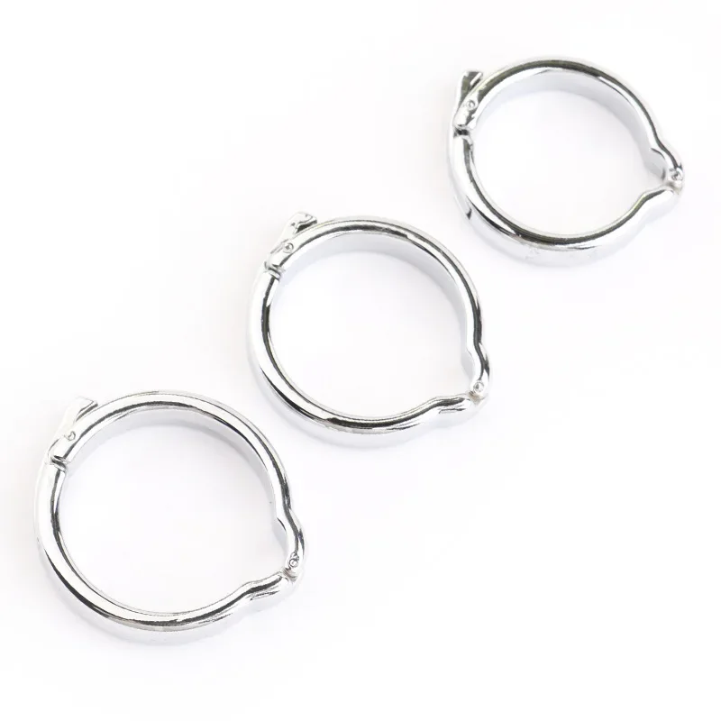 Male Adjustable Metal Penis Ring Stainless Steel Penis Exercise Cock Ring Male Chastity Sex Toys Stretcher Exercise