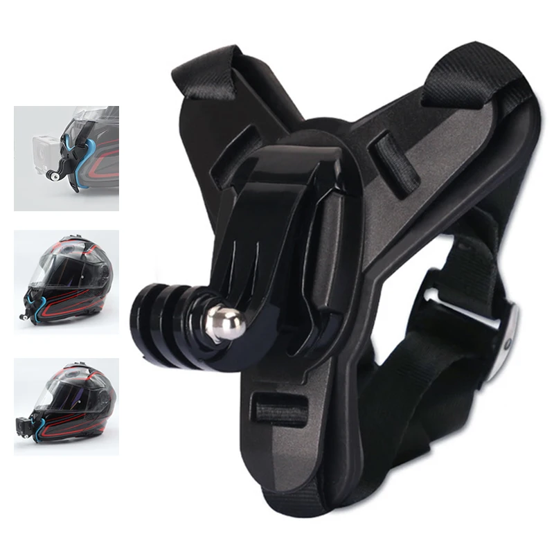 Soporte de barbilla para casco para teléfono móvil y GoPro, soporte de  correa de motocicleta para iPhone Samsung, compatible con GoPro Hero 9, 8,  7