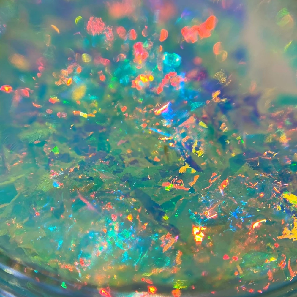 Magic Starry sky Mirror Effects Holographic Chameleon Transparent Rainbow Nail Art Flake Pigment Powder Nail Art Powder