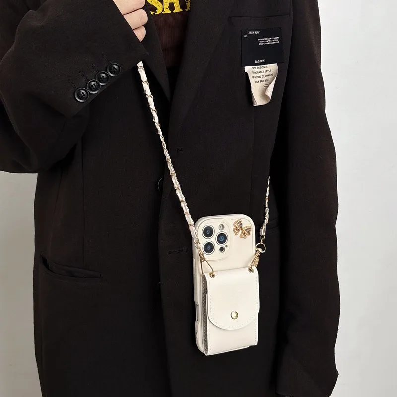 Chain Lanyard Wallet Phone Case Cover
