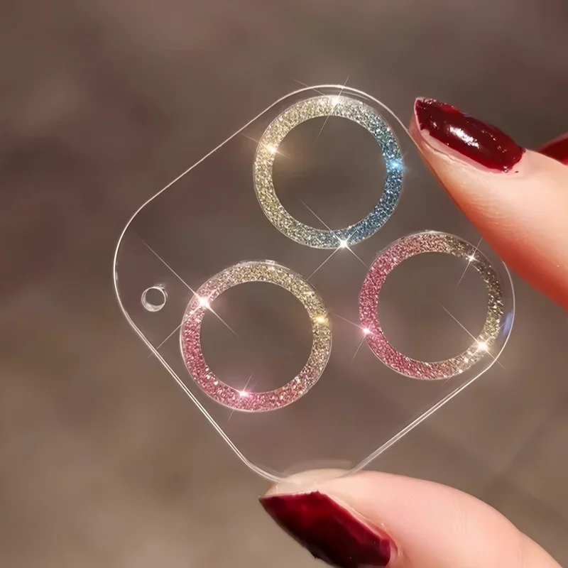 Luxury Glitter Full Cover Camera Protector with Lens Guard
