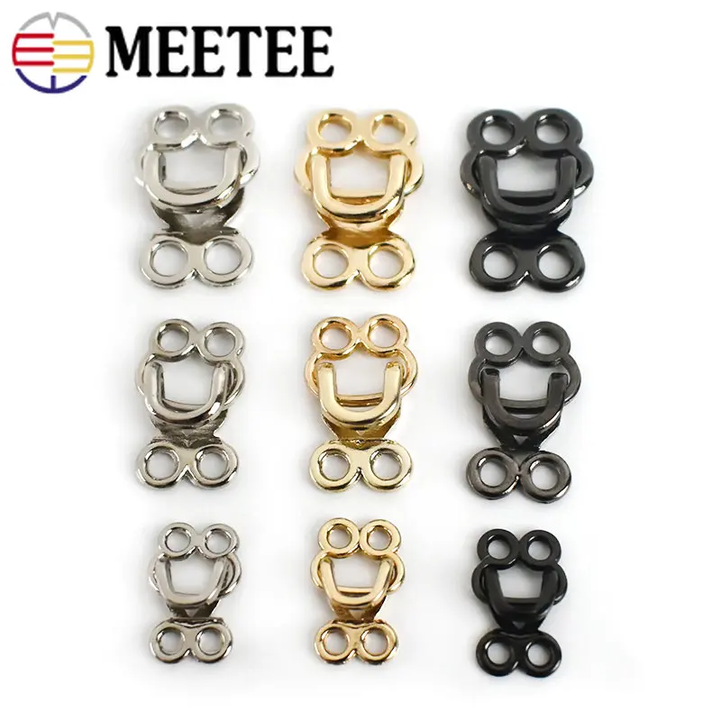 20Sets 18-27mm Metal Invisible Garment Hook Jeans Pants Skirts Adjust Clasp  Decoration Buttons DIY Sewing Crafts Accessories