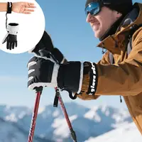 2/4 pièces de sangles élastiques pour gants de ski, sangle de gant de ski réglable pour hommes et femmes, sangle anti-perte pour gants de ski sportifs 3