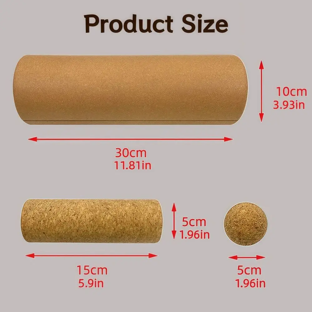 코르크 밸런스 보드 발목 안정성 트레이너 발 기능 강화 발 근력 강화 휴대용 반원형 요가 마사지 기구