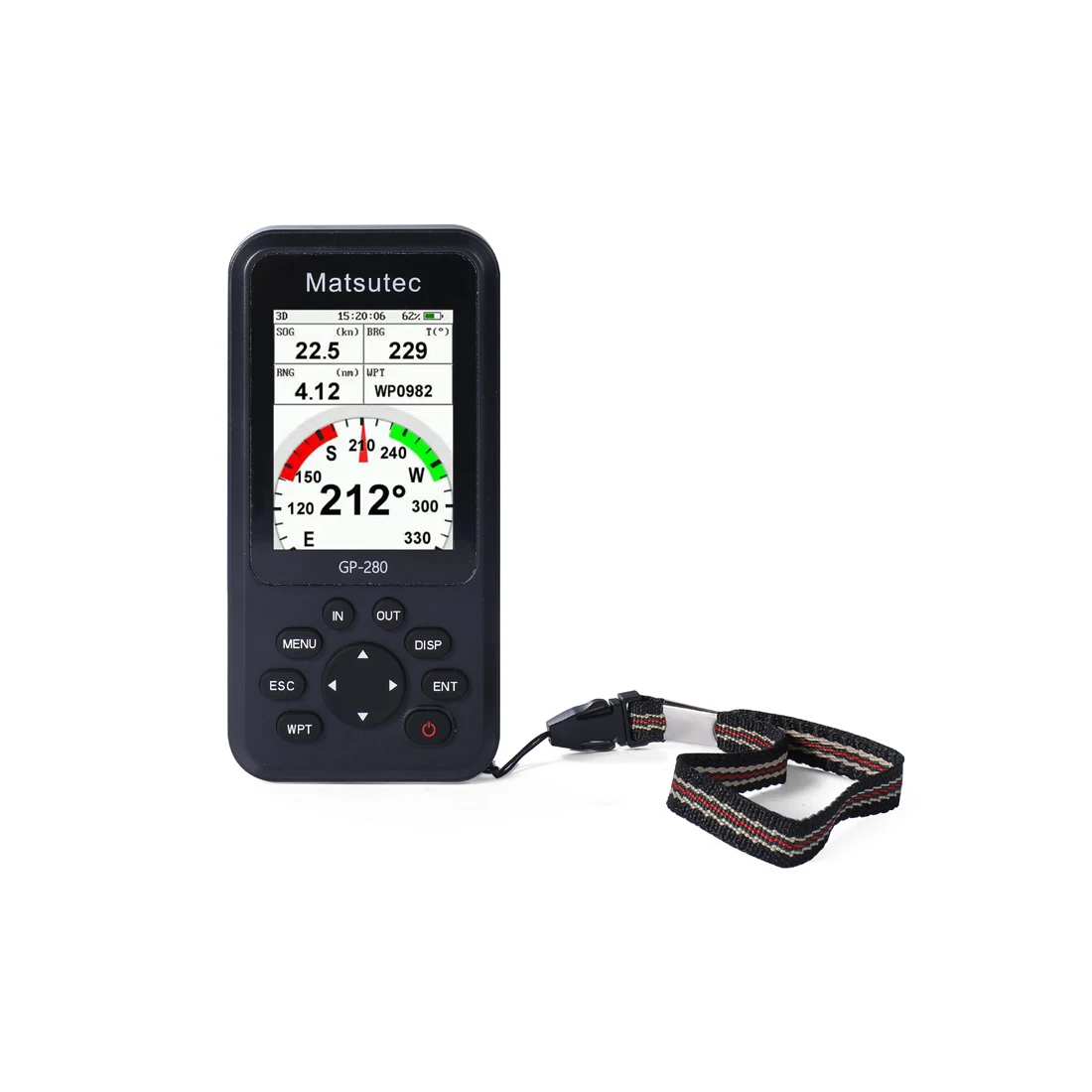 Matsutec GP-280 Handheld GPS Navigator/Marine GPS Locator Handheld High-Sensitivity Receiver/Various Voyage Screens
