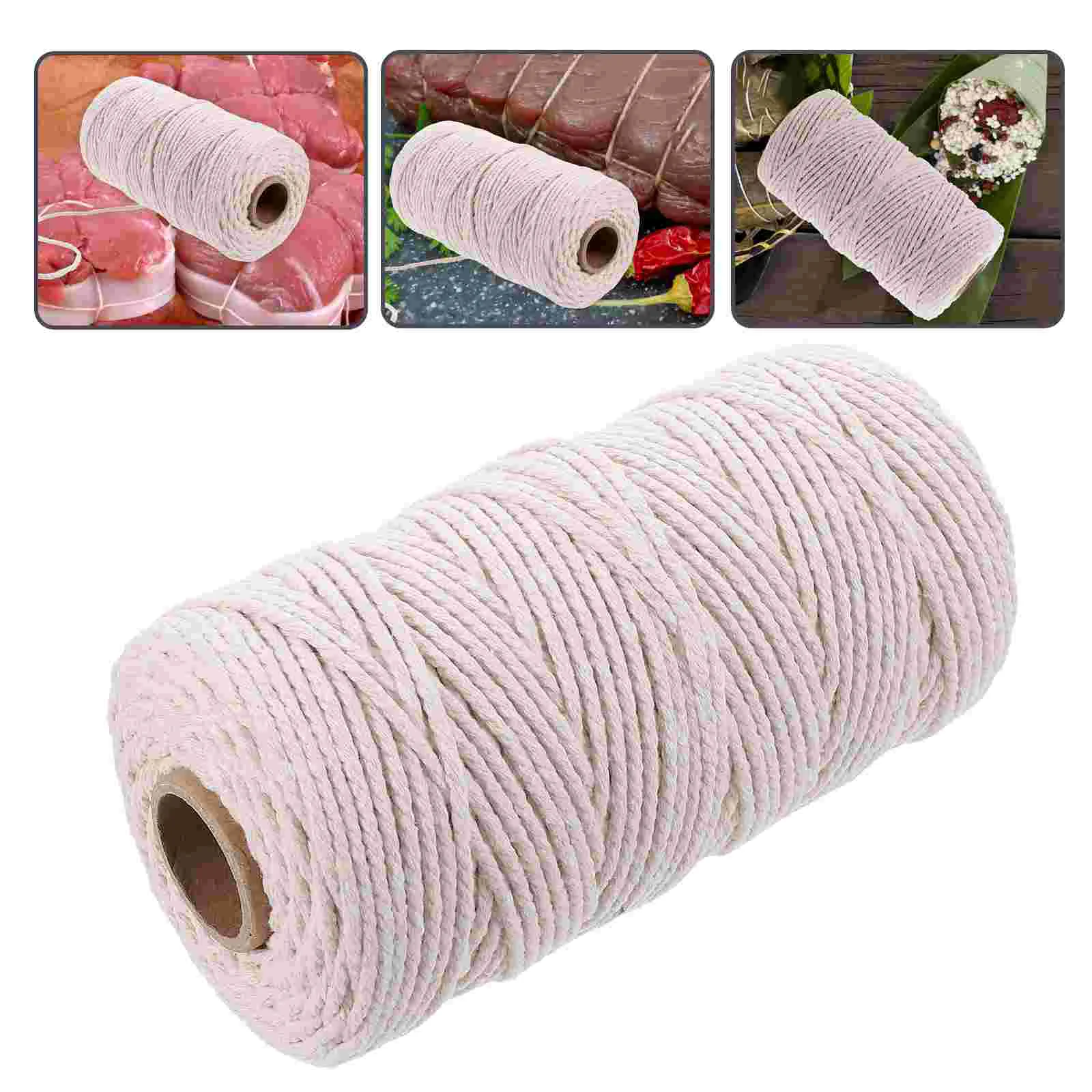 

Cotton Rope Braided Binding Decorative Cooking Tied with Meat Packaging Line White