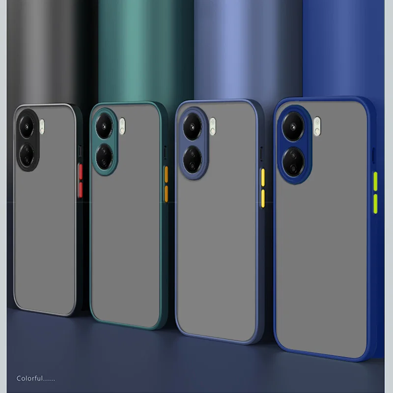 Custodia Redmi 13C 5G Custodia Smerigliata Opaca Moda Per Xiaomi Redmi 13C 12C 4G Custodia Per Telefono Tpu Soft Edge Redmi 12 Custodie Antiurto Coraz